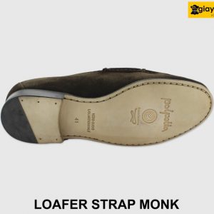 [Outlet size 41] Giày da lộn nam công sở Loafer Strap Monk 004