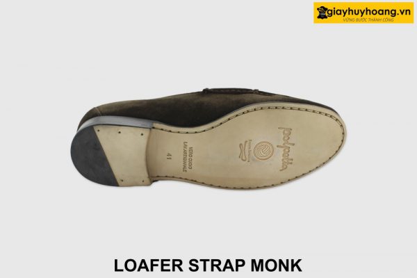 [Outlet size 41] Giày da lộn nam công sở Loafer Strap Monk 004