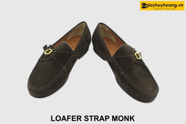 [Outlet size 41] Giày da lộn nam công sở Loafer Strap Monk 003