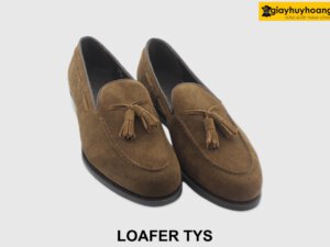 [Outlet 44] Giày lười nam da lộn có chuông Tassel Loafer TYS 003