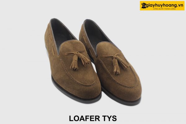 [Outlet 44] Giày lười nam da lộn có chuông Tassel Loafer TYS 003