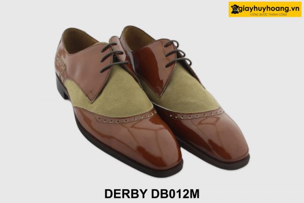 [Outlet size 41] Giày da nam đế da bò Derby DB012M 003