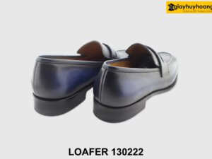 [Outlet 45] Giày lười nam nhuộm xanh thủ công Penny Loafer 130222 005