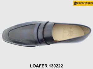 [Outlet 45] Giày lười nam nhuộm xanh thủ công Penny Loafer 130222 002