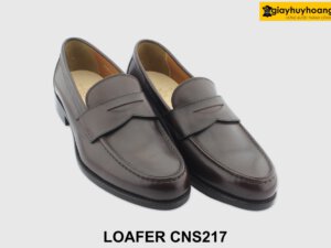 [Outlet size 40] Giày lười nam công sở màu nâu Loafer CNS217 002
