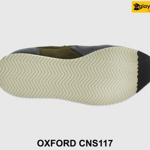 [Outlet size 38] Giày da nam đế bằng phối da lộn Oxford CNS117 006