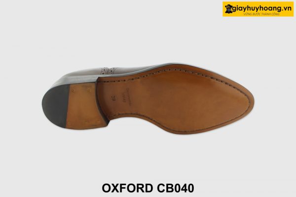 [Outlet size 39] Giày da nam thủ công màu nâu Oxford CB040 006