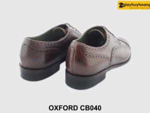 [Outlet size 39] Giày da nam thủ công màu nâu Oxford CB040 005