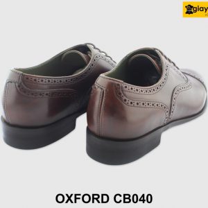 [Outlet size 39] Giày da nam thủ công màu nâu Oxford CB040 005