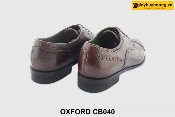 [Outlet size 39] Giày da nam thủ công màu nâu Oxford CB040 005