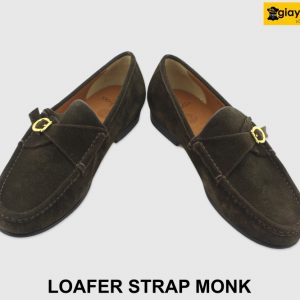 [Outlet size 41] Giày da lộn nam công sở Loafer Strap Monk 003