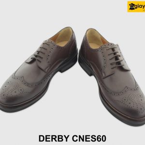 [Outlet size 43] Giày da nam đục lỗ Wingtips Derby CNS60 004