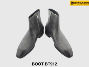 [Outlet size 39] Giày da nam cổ cao khóa kéo Zip Boot BT912 003