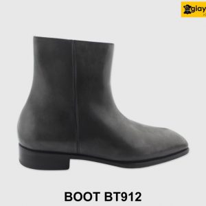 [Outlet size 39] Giày da nam cổ cao khóa kéo Zip Boot BT912 001