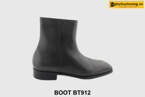 [Outlet size 39] Giày da nam cổ cao khóa kéo Zip Boot BT912 001