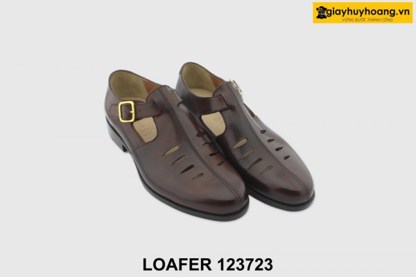 [Outlet size 38] Giày lười nam có khóa Loafer 123723 003
