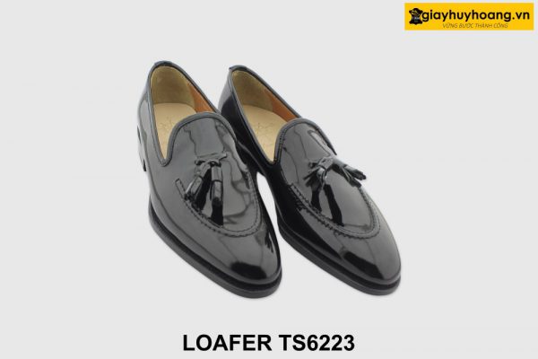 [Outlet size 39] Giày lười nam da bóng kính Tassel Loafer TS62223 005