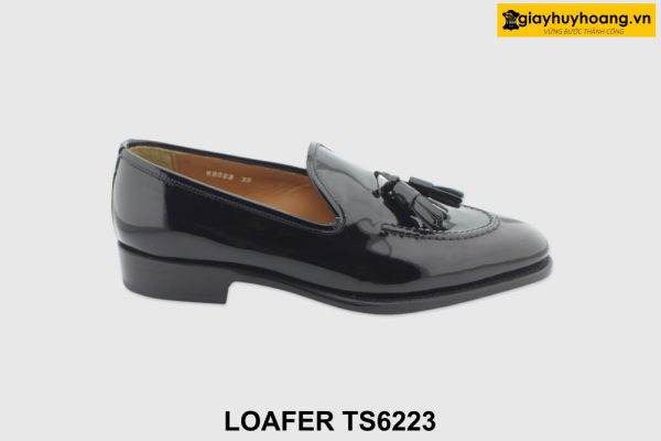 [Outlet size 39] Giày lười nam da bóng kính Tassel Loafer TS62223 001