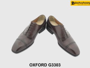 [Outlet size 40.41] Giày da nam công sở buộc dây Oxford G3303 005
