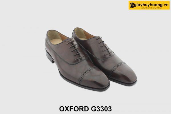 [Outlet size 40.41] Giày da nam công sở buộc dây Oxford G3303 004