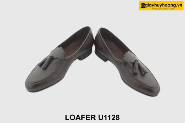 [Outlet size 40.41] Giày lười nam đế da bò Loafer U1228 007