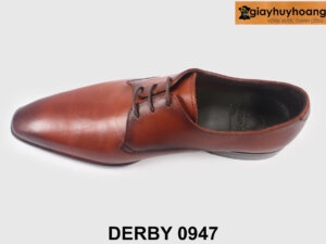 Giày da nam buộc dây trơn phong cách Derby 0947 006