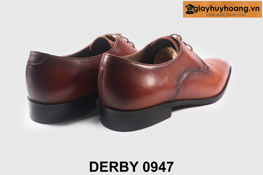 ban-giay-derby-nam-mui-tron-0947-giayhuyhoangvn-5 Giày da nam buộc dây trơn phong cách Derby 0947 002