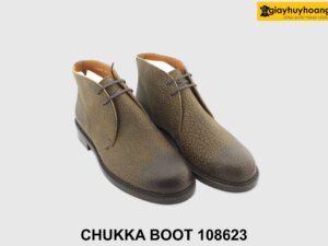 [Outlet size 40] Giày da nam cổ lửng Chukka Boot 108623 001