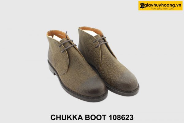 [Outlet size 40] Giày da nam cổ lửng Chukka Boot 108623 001