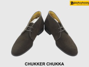 [Outlet size 40] Giày da lộn nam cổ lửng Boot Chukka 004