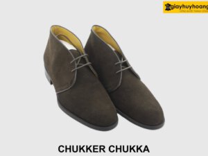 [Outlet size 40] Giày da lộn nam cổ lửng Boot Chukka 003