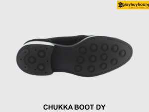 [Outlet size 38.5] Giày da nam cổ lửng Boot da lộn đen DY 004