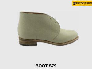 [Outlet size 41] Giày da nam cổ lửng da mộc Boot S79 001