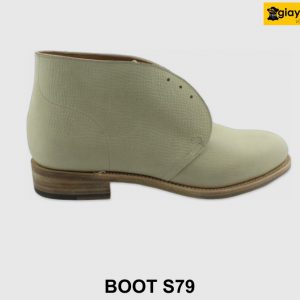 [Outlet size 41] Giày da nam cổ lửng da mộc Boot S79 001