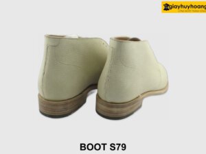 [Outlet size 41] Giày da nam cổ lửng da mộc Boot S79 003