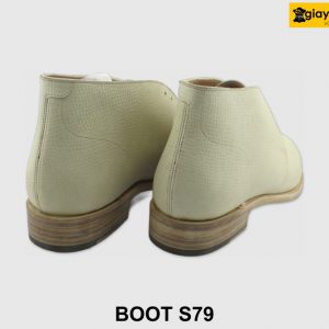 [Outlet size 41] Giày da nam cổ lửng da mộc Boot S79 003