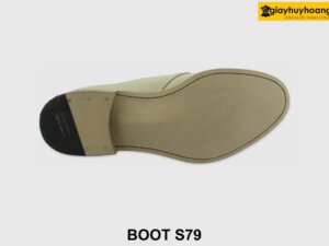 [Outlet size 41] Giày da nam cổ lửng da mộc Boot S79 002