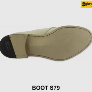 [Outlet size 41] Giày da nam cổ lửng da mộc Boot S79 002