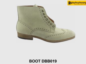 [Outlet size 42] Giày da nam buộc dây cao cấp Boot DBB019 001