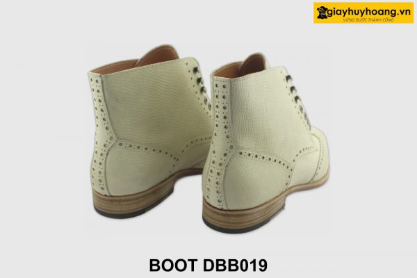 [Outlet size 42] Giày da nam buộc dây cao cấp Boot DBB019 004