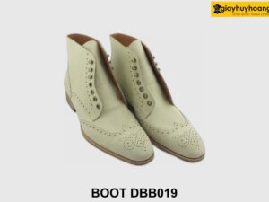 [Outlet size 42] Giày da nam buộc dây cao cấp Boot DBB019 003