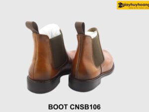 [Outlet size 41] Giày da cổ cao nam màu bò Chelsea Boot CNSB106 003