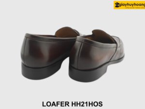 [Outlet size 41] Giày lười nam mũi vuông màu nâu Loafer HH21HOS 005