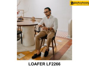 Giày da nam da lộn có chuông Tassel Loafer LF2266 004