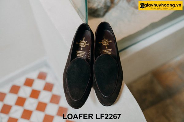 Giày lười da lộn nam tôn dáng chân Loafer LF2267 001
