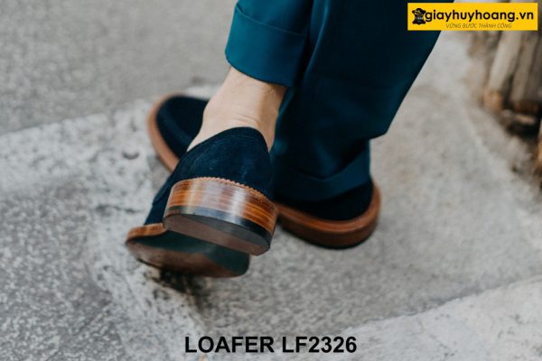 Giày lười nam da lộn đế 2 tầng Loafer LF2326 005