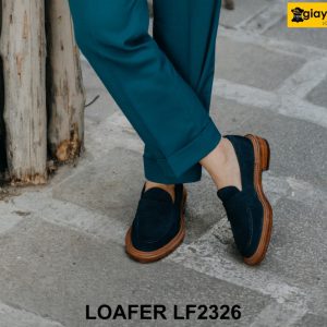 Giày lười nam da lộn đế 2 tầng Loafer LF2326 004