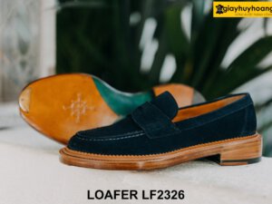 Giày lười nam da lộn đế 2 tầng Loafer LF2326 003