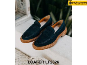 Giày lười nam da lộn đế 2 tầng Loafer LF2326 002