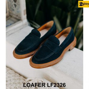 Giày lười nam da lộn đế 2 tầng Loafer LF2326 002